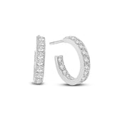 Diamond Set Hoop Earrings