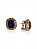 Amythest & Diamond Earrings P.5805
