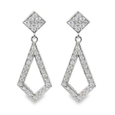 Prism Diamond Drop Earrings I.1945