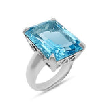 Le Soiree Cocktail Rings - Blue Topaz