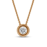Bezel Set Diamond Pendant P.5714