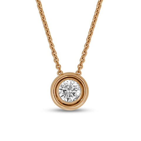 Bezel Set Diamond Pendant P.5714