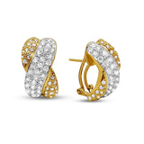 Pave Diamond X Earrings P.5732