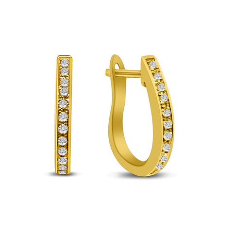 Diamond Huggie Earrings P.5741