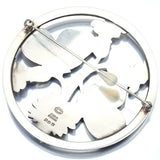Vintage Georg Jensen Moonlight Blossom Brooch #283 P.5715