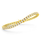 Brilliant Cut Diamond Line Bracelets