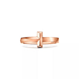 Tiffany & Co 18kt PG Tiffany T Ring OV.182