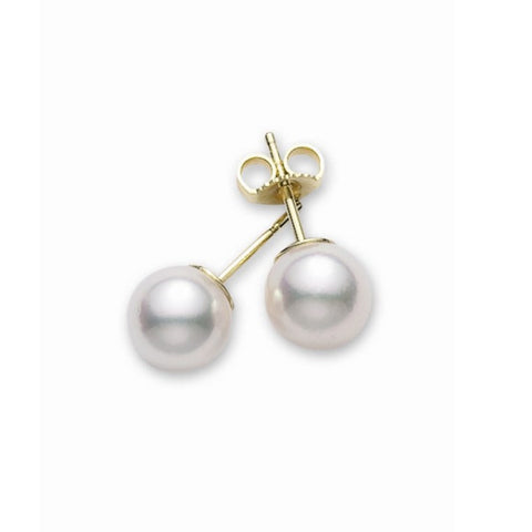 white pearl stud earrings assorted sizes avalible