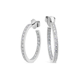 Diamond Set Hoop Earrings