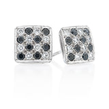 Black & White Diamond 'Pave-Chess' Earrings I.3868