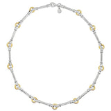 Dban Sterling Silver & 9kt YG Necklace D.2824