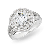 Halo Cluster Diamond Ring O.4204