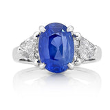 Ceylon Sapphire & Diamond Ring O.4175