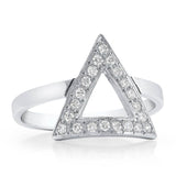 Totem-Triangle Diamond Ring O.4189